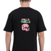 Unisex Terry Oversized T-Shirt Black - Image 2